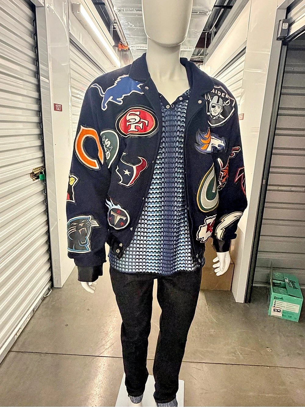 VINTAGE JEFF HAMILTON REEBOK NFL ALL-TEAM PATCH JACKET 2X
